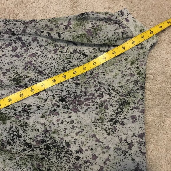 Kensie Abstract Paint Splatter Dolman Sleeve Blouse - Picture 12 of 15